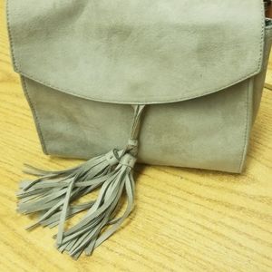 9x8 suede gray Express purse